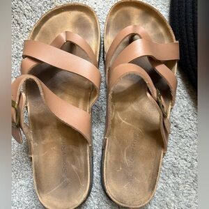 Well worn sandals